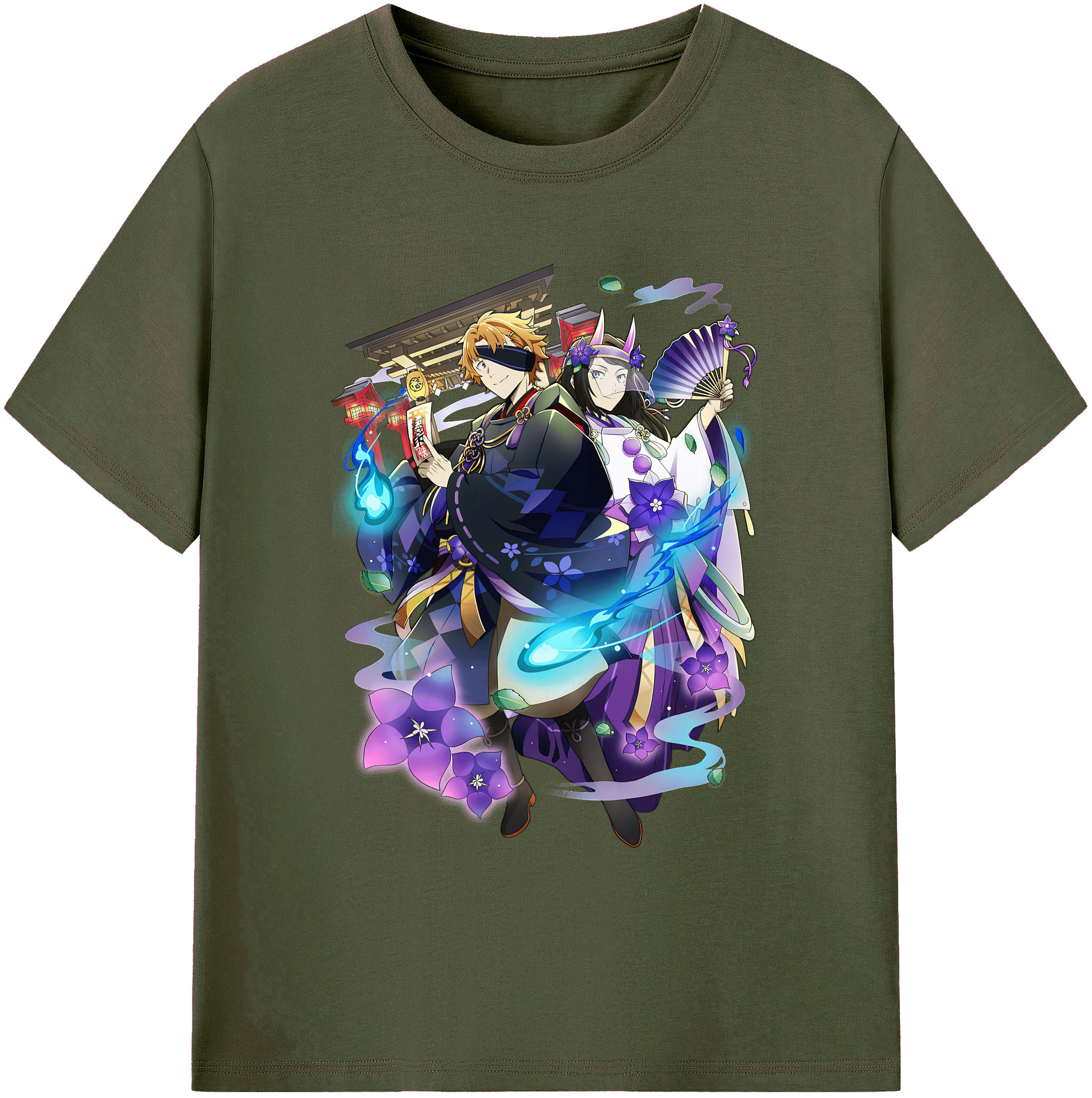 （画像用） 文豪ストレイドッグス Bungo Stray Dogs 綿100％ メンズ半袖Tシャツ｜肌触りやわらか＆通気性